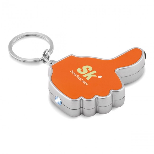 Promotional Thumbs Up Led Light Keyring - Image 2