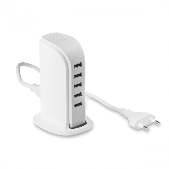 Promotional 5 port USB hub with AC adaptor - Image 10