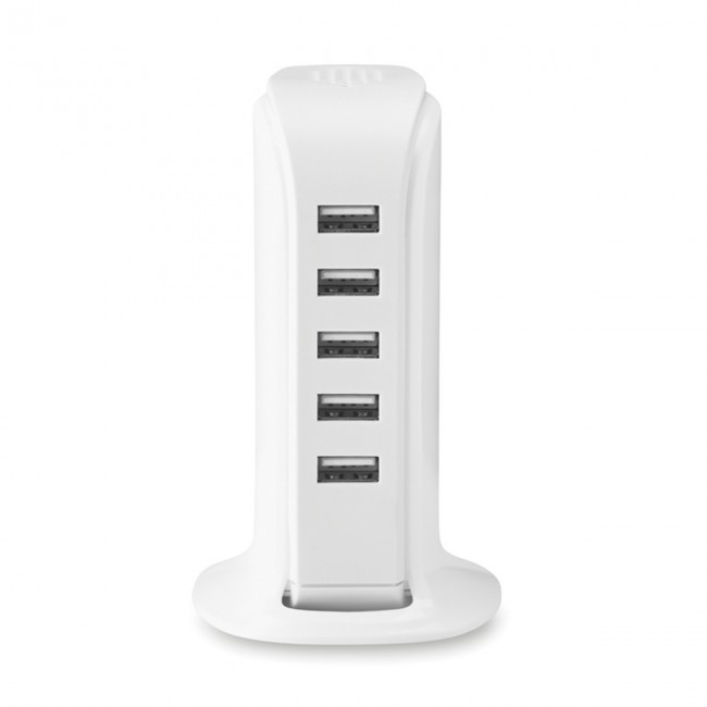 Promotional 5 port USB hub with AC adaptor - Image 6