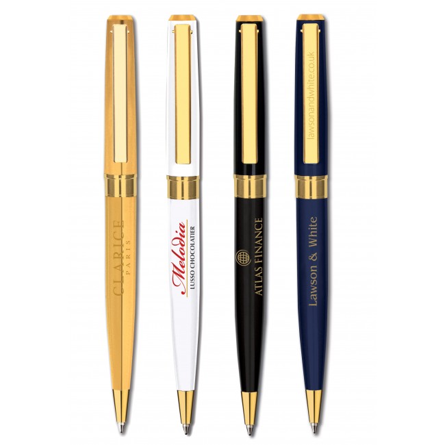 Promotional Santos All Gold Ballpen by Inovo Design