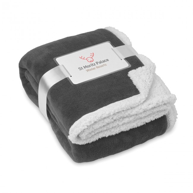 Promotional Coral Fleece Sherpa Blanket - Image 7