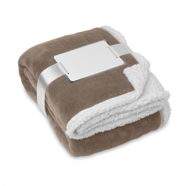 Promotional Coral Fleece Sherpa Blanket - Image 3