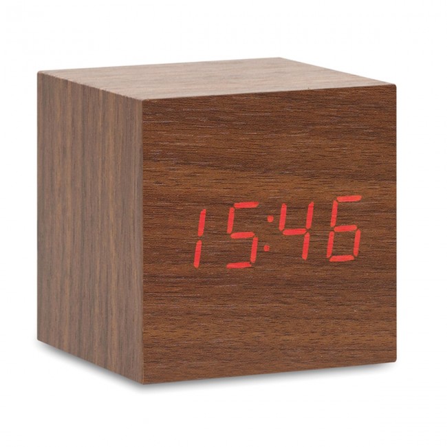 Promotional LED clock in MDF - Image 1