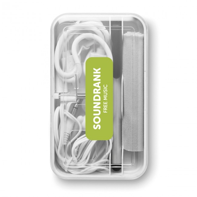 Promotional Travel set with earphones - Image 4