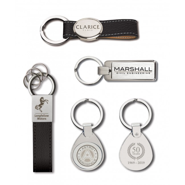 Promotional Elite Hide Leather Keyring