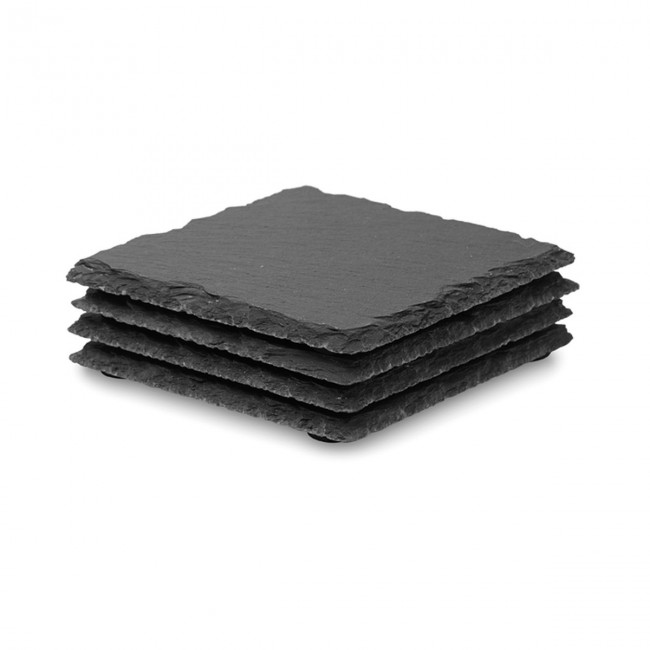 Promotional Slate Coasters With EVA Bottom - Image 1