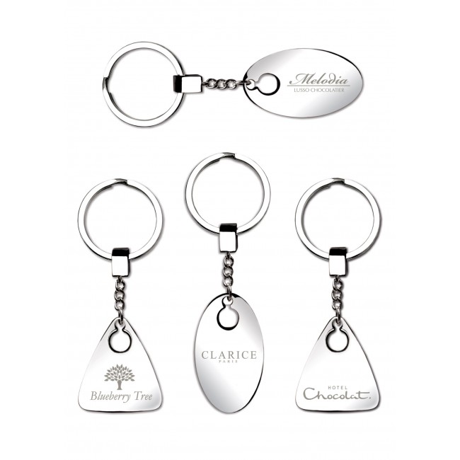 Promotional Oval Soria Keyring