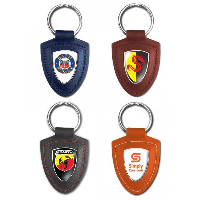 Promotional Templar Genuine Leather Keyfob