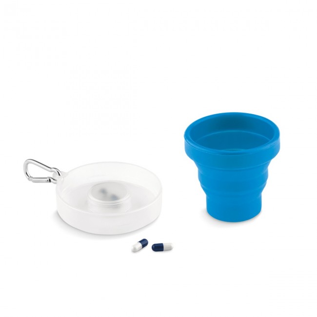 Promotional Silicone Foldable Cup & Pill Container - Image 7