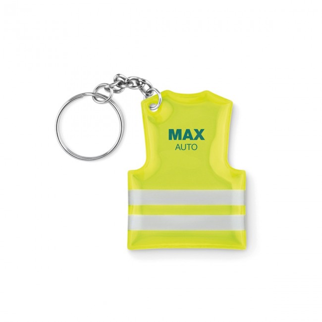 Promotional Keyring With Reflecting Vest - Image 1