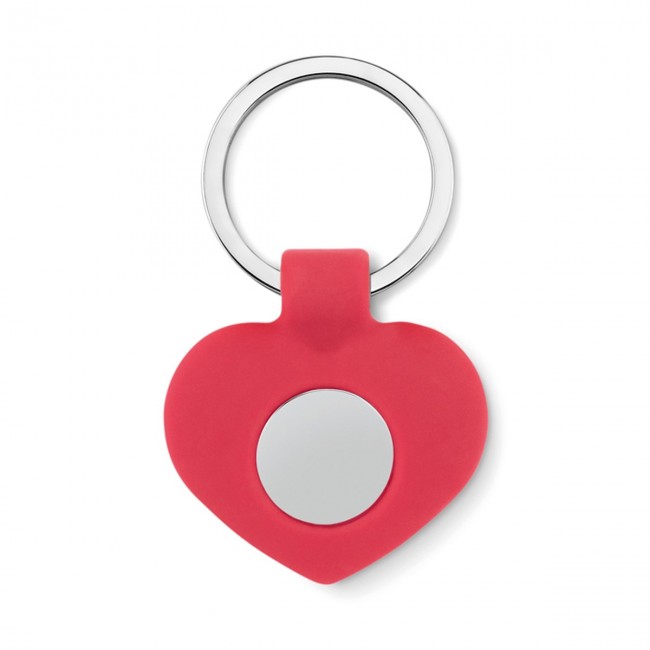 Promotional Silicone key ring with token - Image 4