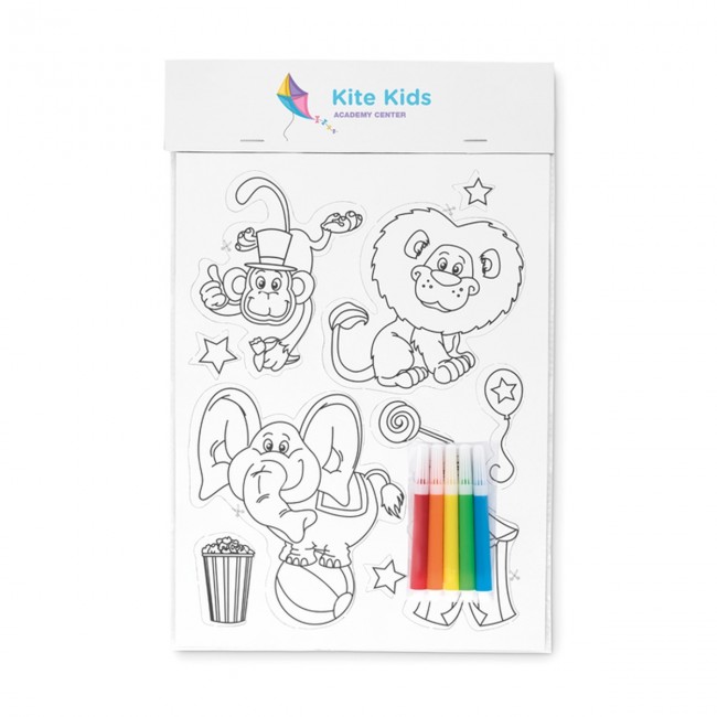 Promotional Colouring magnetic stickers - Image 2