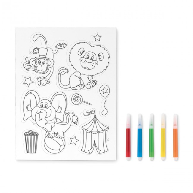 Promotional Colouring magnetic stickers - Image 3