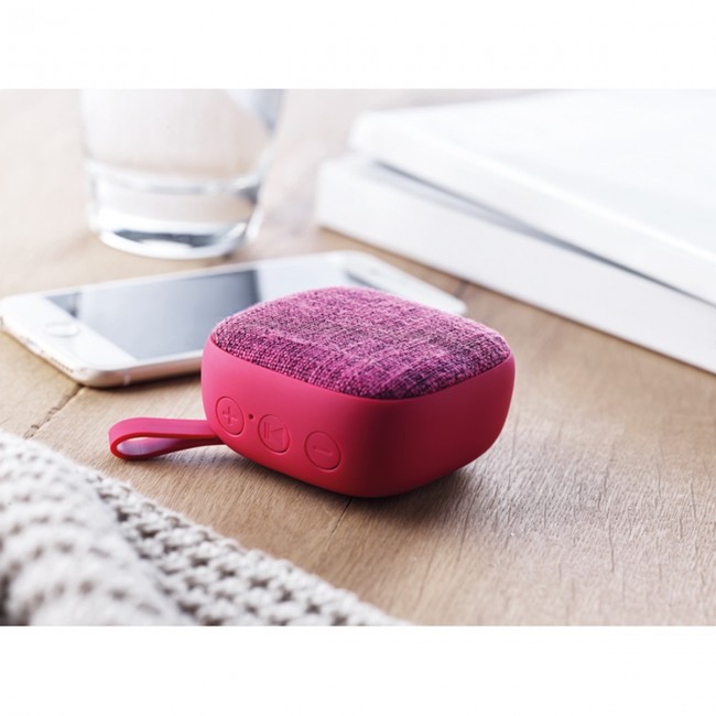 Promotional Square BT Speaker in fabric - Image 11