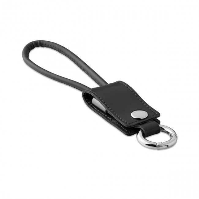 Promotional USB-A to micro-B cable keyrin - Image 8