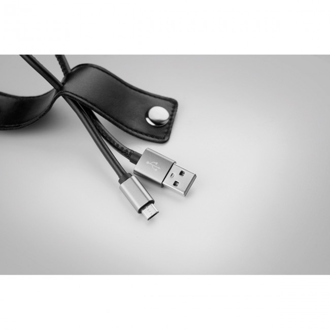 Promotional USB-A to micro-B cable keyrin - Image 9