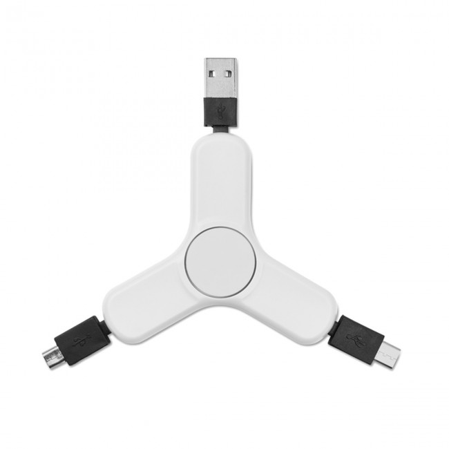 Promotional 3 in 1 charging cable spinner - Image 5