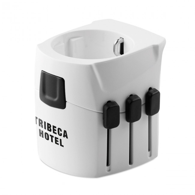 Promotional 3-pole travel plug for travellers from Europe (Schuko standard) - Image 7