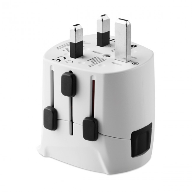 Promotional 3-pole travel plug for travellers from Europe (Schuko standard) - Image 3