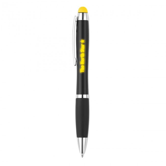 Promotional Twist ball pen with light - Image 1