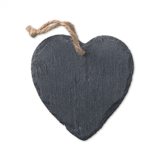 Promotional Slate Xmas hanger heart - Image 1