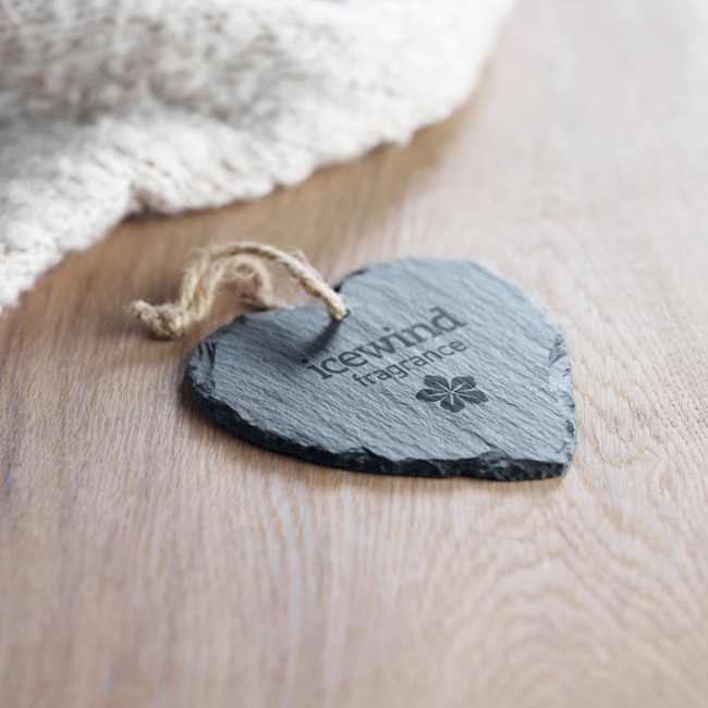 Promotional Slate Xmas hanger heart - Image 3