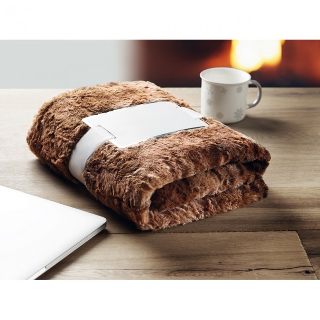 Promotional Fake fur blanket - Image 11