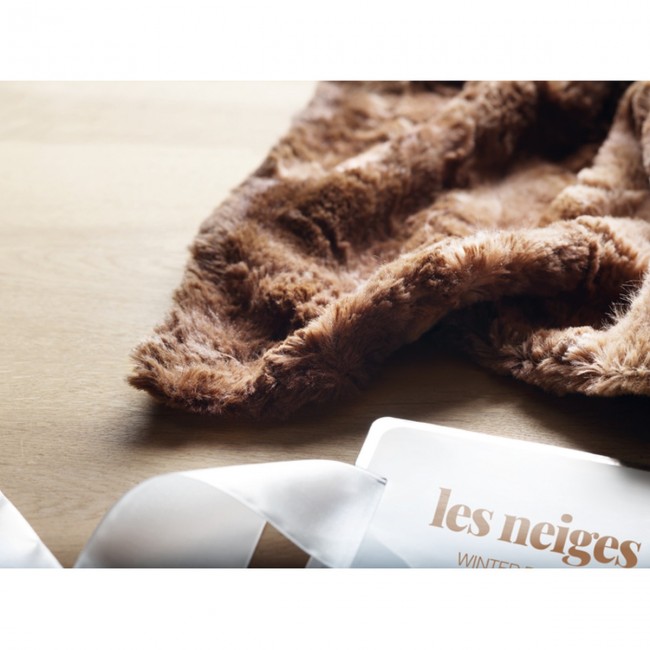 Promotional Fake fur blanket - Image 8