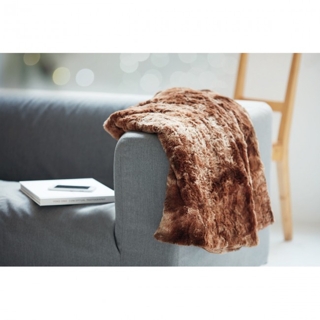 Promotional Fake fur blanket - Image 7