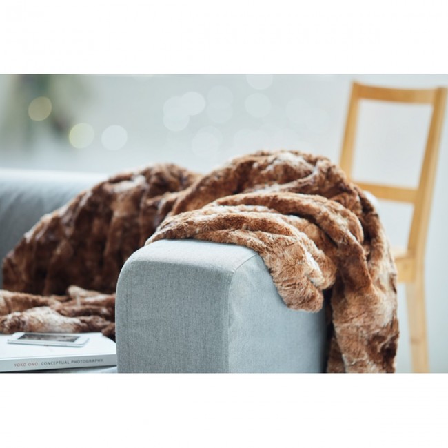 Promotional Fake fur blanket - Image 6