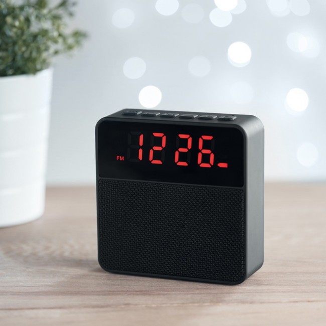 Promotional Fabric clock-alarm speaker - Image 9