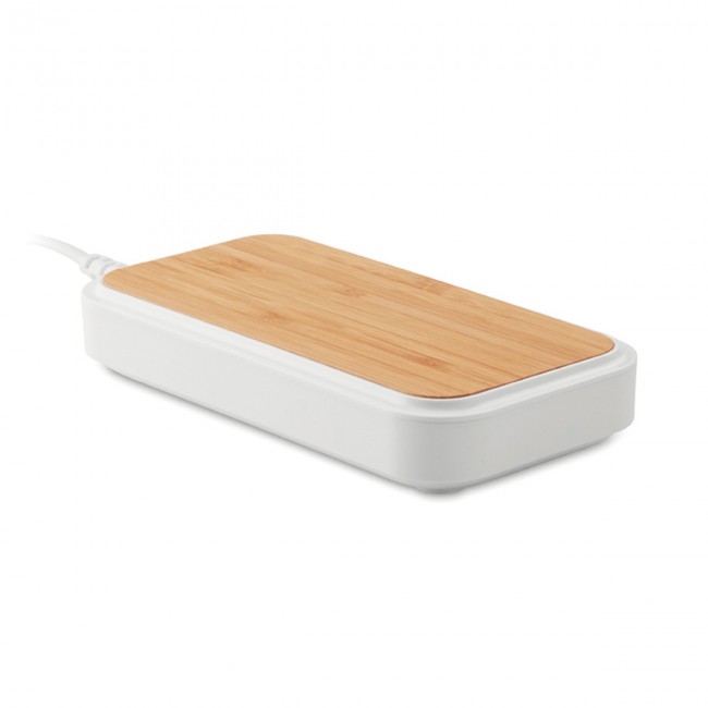 Promotional Wireless charger in bamboo - Image 8