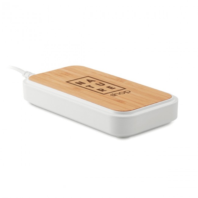 Promotional Wireless charger in bamboo - Image 9