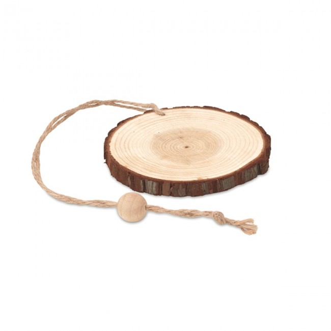 Promotional Wood round hanger - Image 1