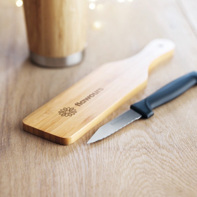 Promotional Bamboo knife set - Image 5