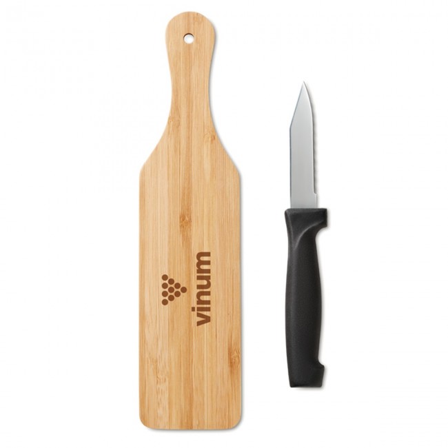 Promotional Bamboo knife set - Image 2