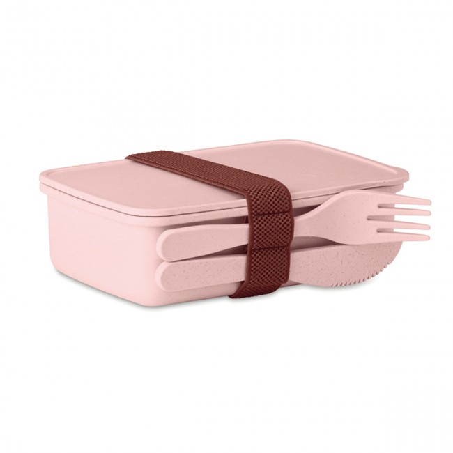 Promotional Lunch box in bamboo fibre /PP - Image 5