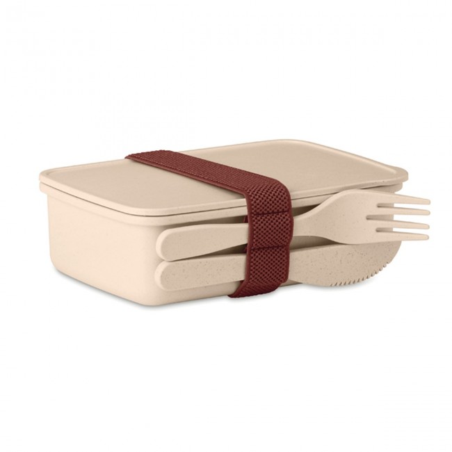 Promotional Lunch box in bamboo fibre /PP - Image 9