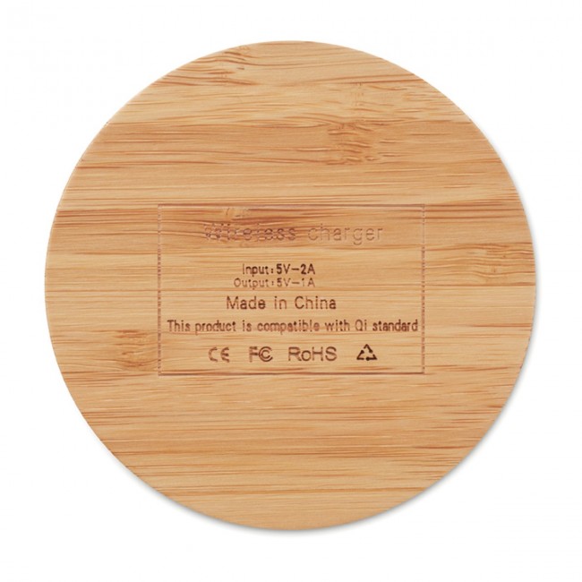 Promotional Wireless Charger Bamboo 5W - Image 10