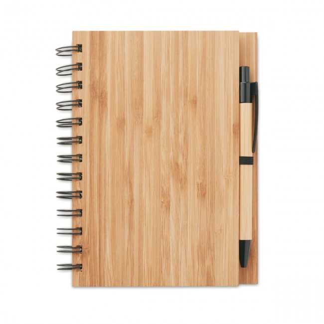 Promotional Bamboo Notebook With Pen Lined - Image 10