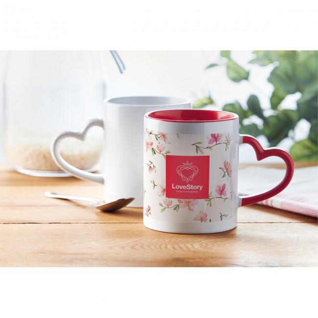 Promotional Ceramic sublimation mug 300ml - Image 2