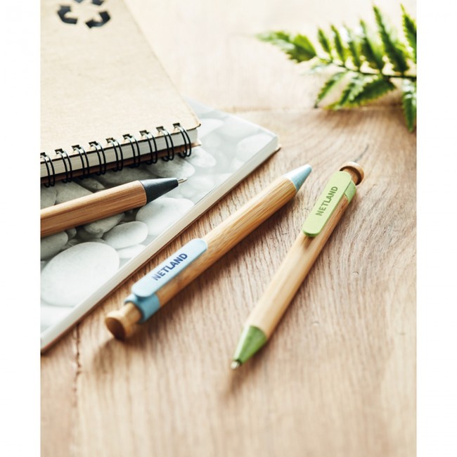 Promotional Bamboo/Wheat-Straw ABS Ballpen - Image 8