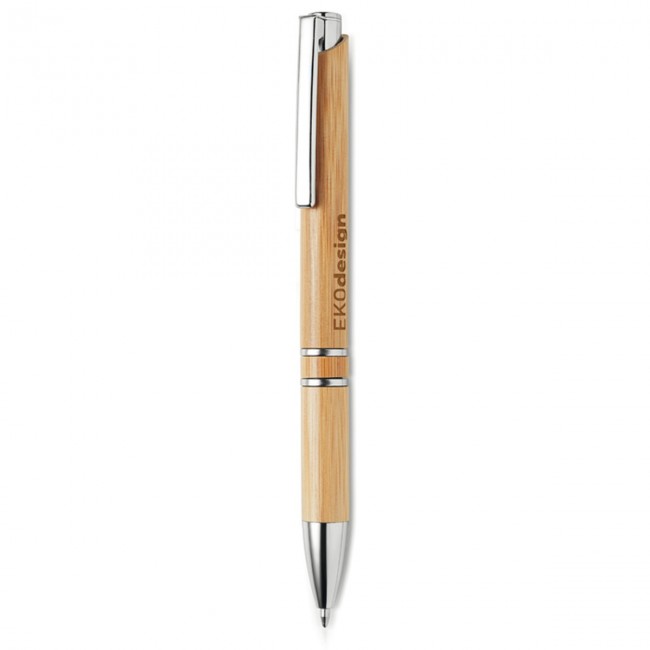 Promotional Bamboo Automatic Ballpen - Image 1