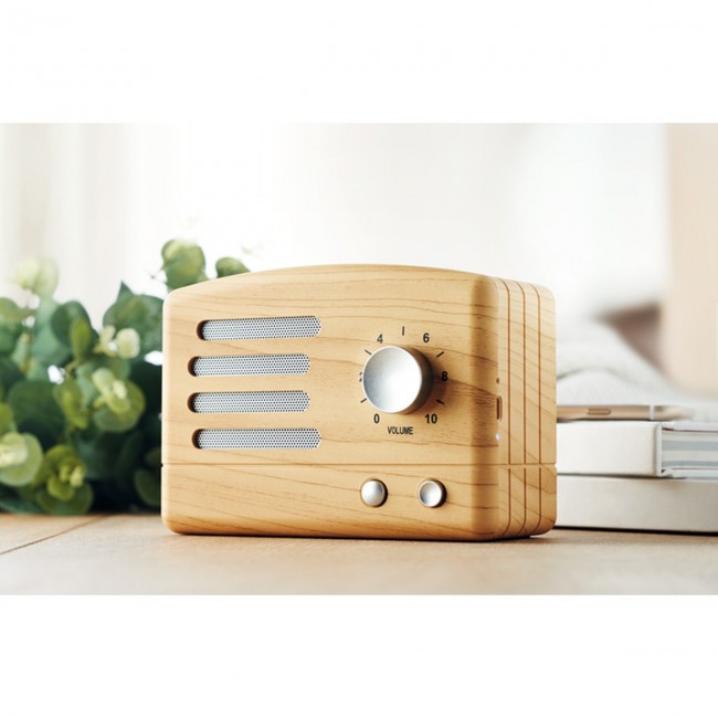 Promotional Wooden look Bluetooth Speaker - Image 2