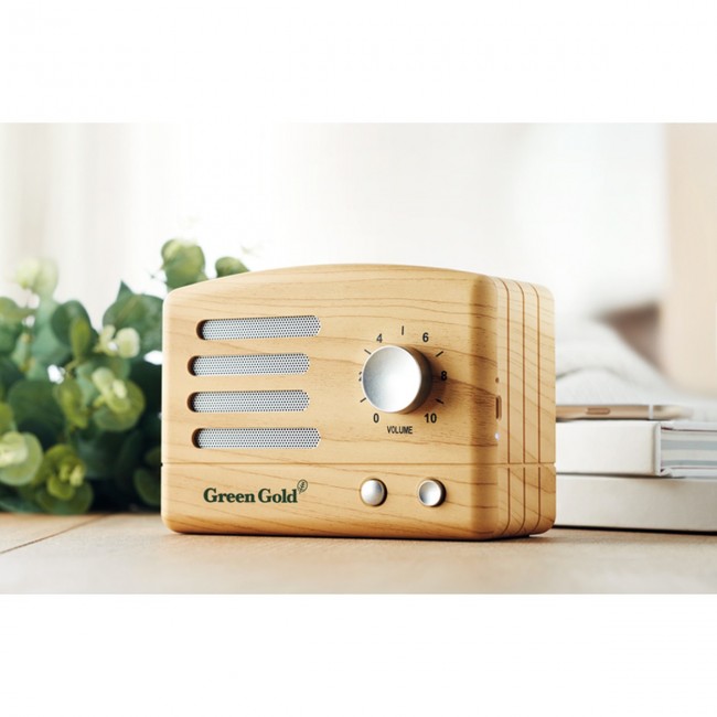 Promotional Wooden look Bluetooth Speaker - Image 3