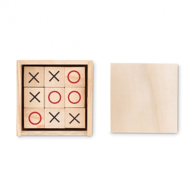 Promotional Wooden Tic Tac Toe - Image 1