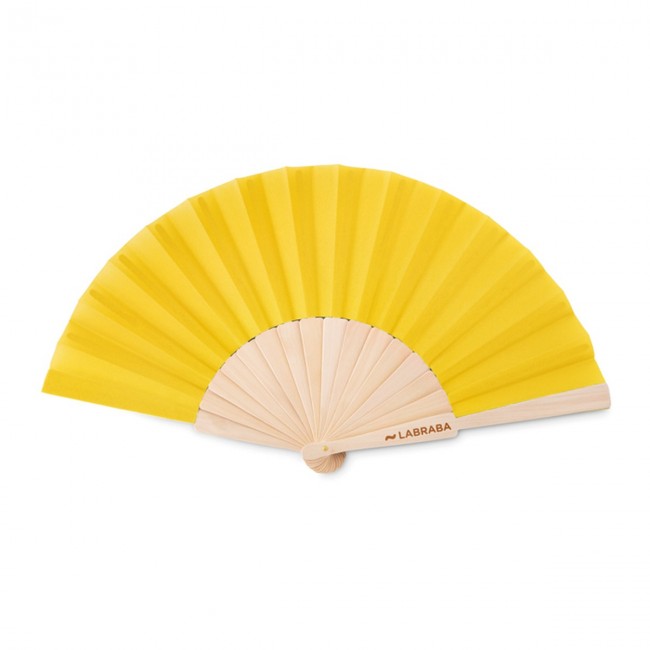 Promotional Manual Hand Fan Wood - Image 2