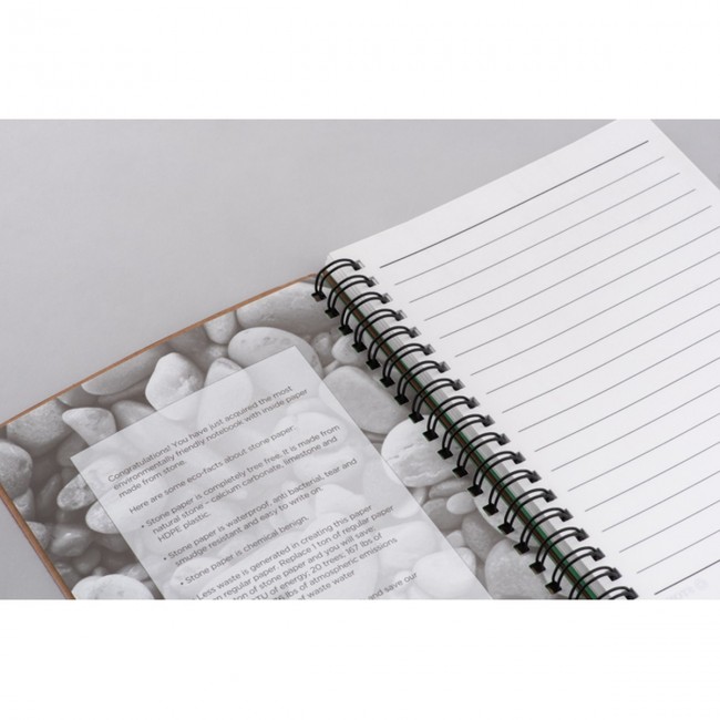 Promotional Stone Paper Notebook 70 Lined - Image 1