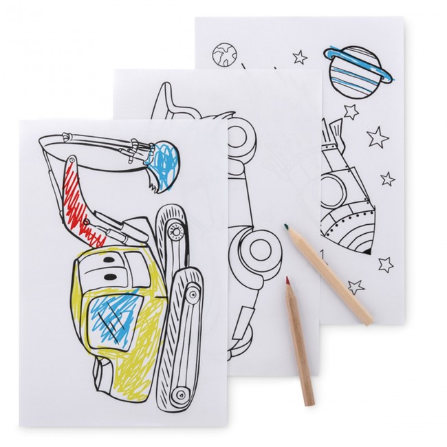 Promotional Colouring Set With 6 Pencils - Image 1