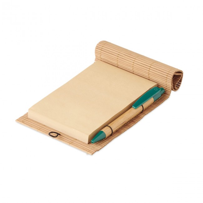 Promotional Bamboo 80 sheet notebook & pe - Image 5